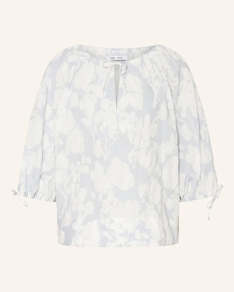 Samsøe & Samsøe Blusenshirt SAMATERA mit 3/4-Arm Hellblau