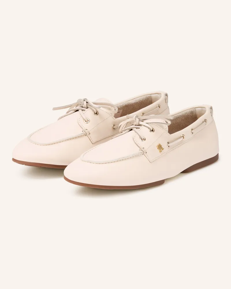 Tommy Hilfiger Bootsschuhe weiss Ecru