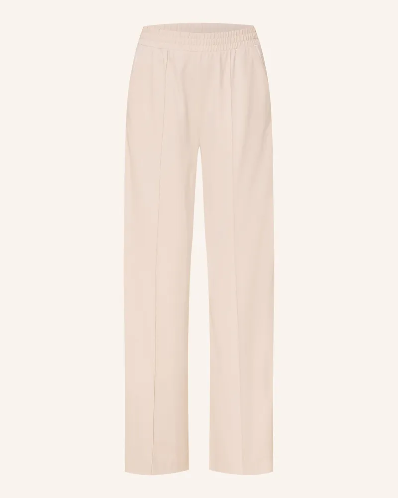 MAX&Co. Marlenehose MCOULULATO mit Galonstreifen Creme