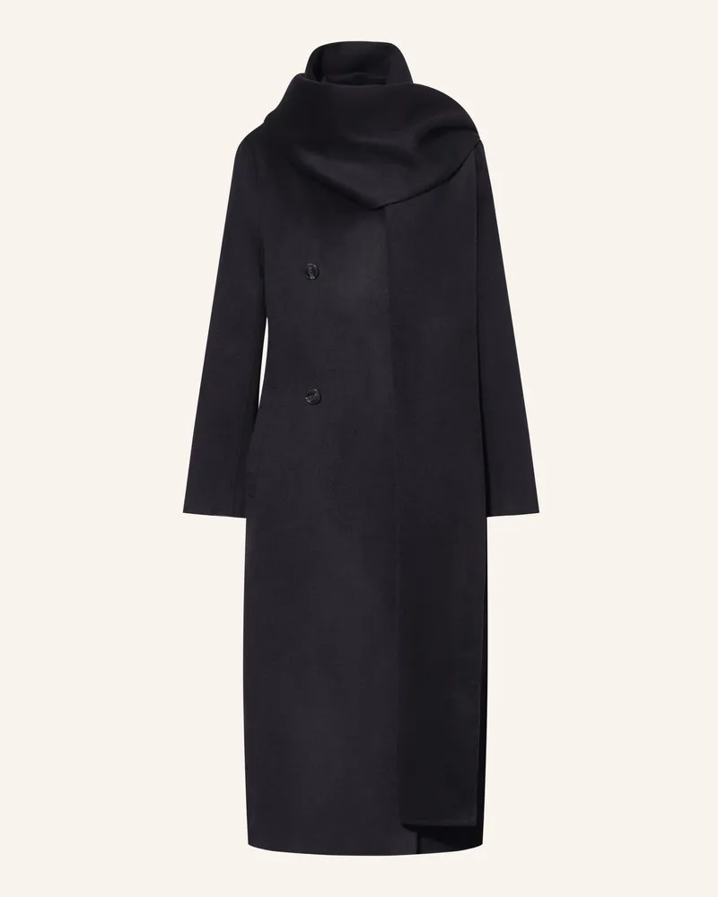 Reiss Blazermantel INDIRA mit fixiertem Schal Dunkelblau