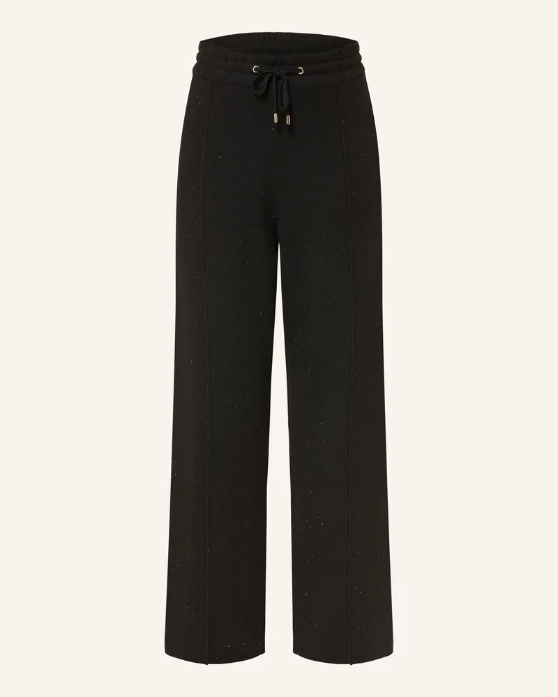Sandro Strickhose Mit Schmucksteinen schwarz Schwarz