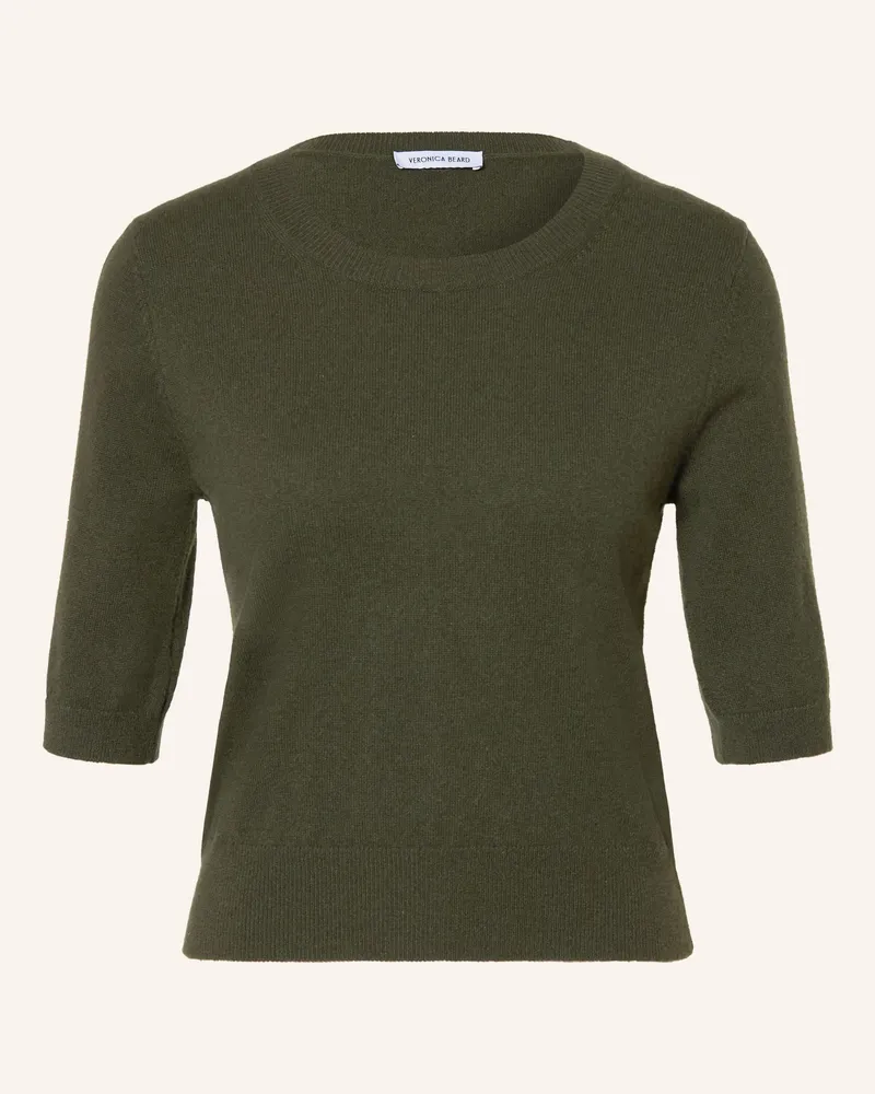Veronica Beard Cashmere-Pullover Shana Mit 3/4-Arm gruen Dunkelgrün