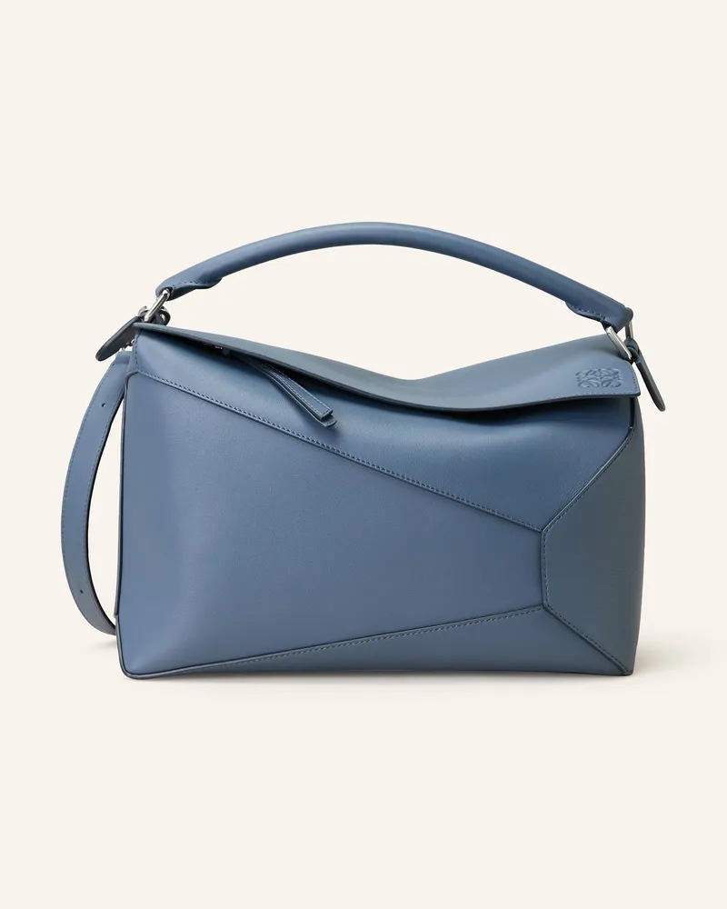 Loewe Handtasche PUZZLE EDGE LARGE Blaugrau
