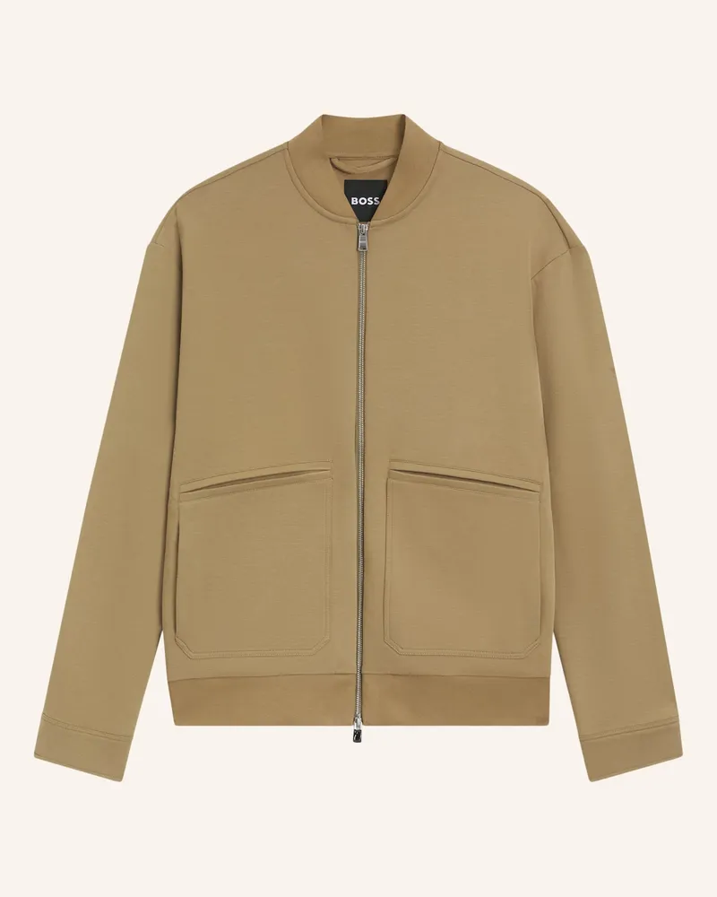 HUGO BOSS Sweatshirt C-SKILES 32 Regular Fit Khaki