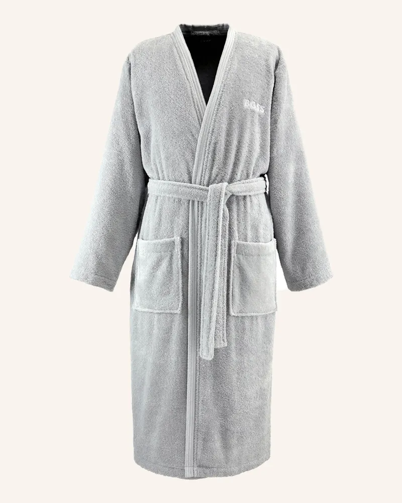HUGO BOSS Bademantel Edge grau Grau