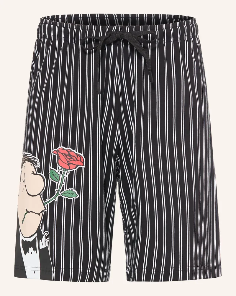 Mey Schlafshorts Mey × Loriot schwarz Schwarz