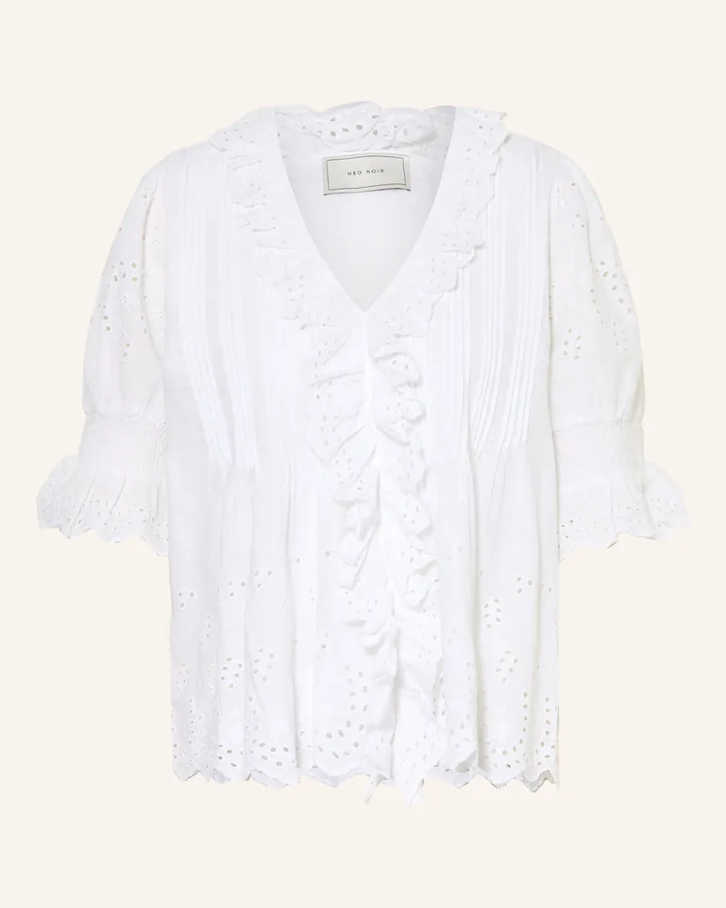 Neo Noir Blusenshirt Talise Mit Lochspitze weiss Weiss