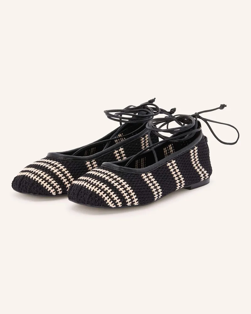 ba&sh Ballerinas Coelia schwarz Schwarz