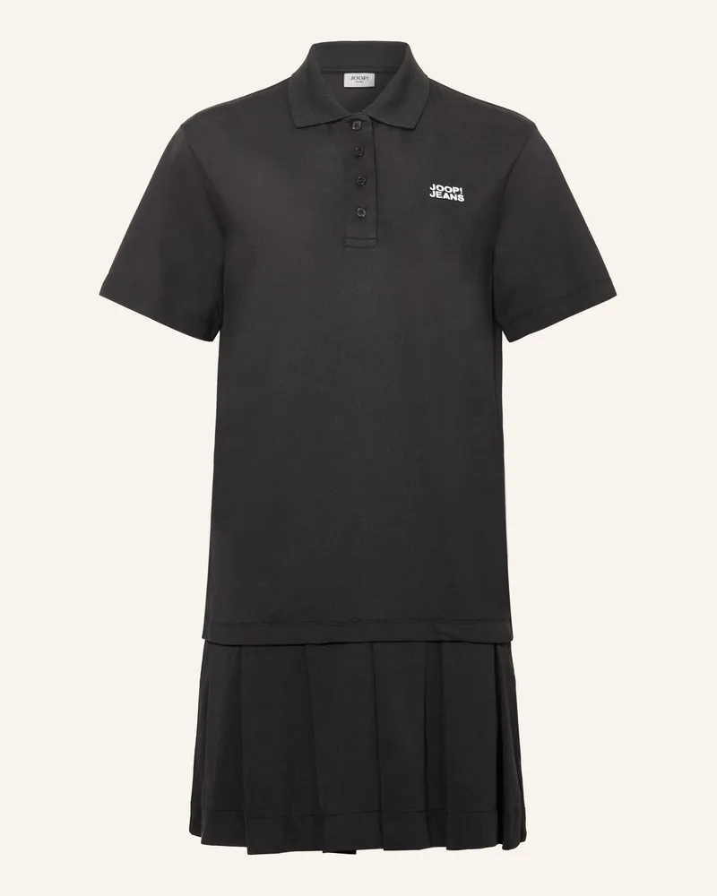 JOOP! Piqué-Polokleid TADENA Schwarz