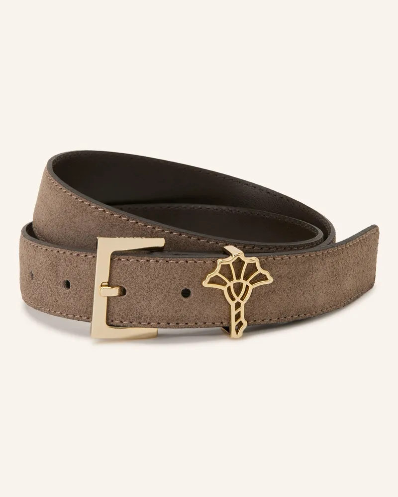 JOOP! Ledergürtel beige Taupe