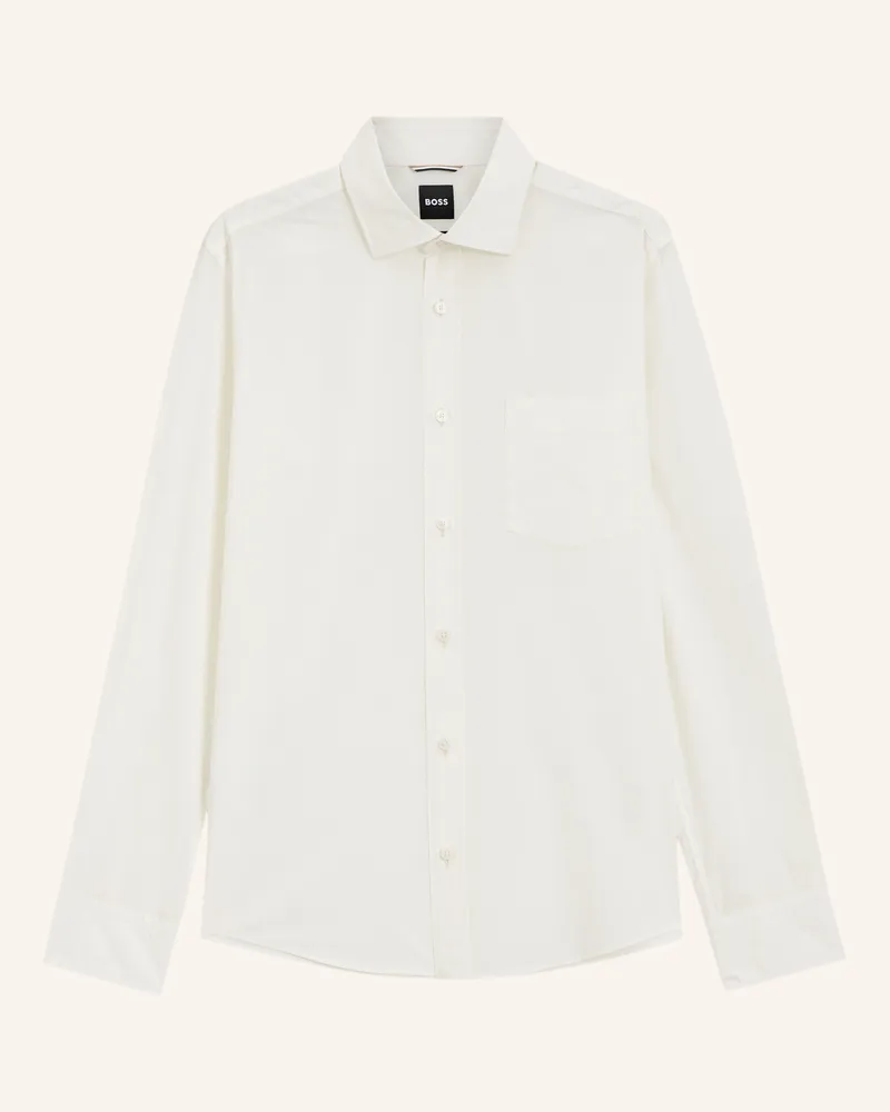 HUGO BOSS Hemd H-Rob-Sp-P-263 Regulär beige Weiss