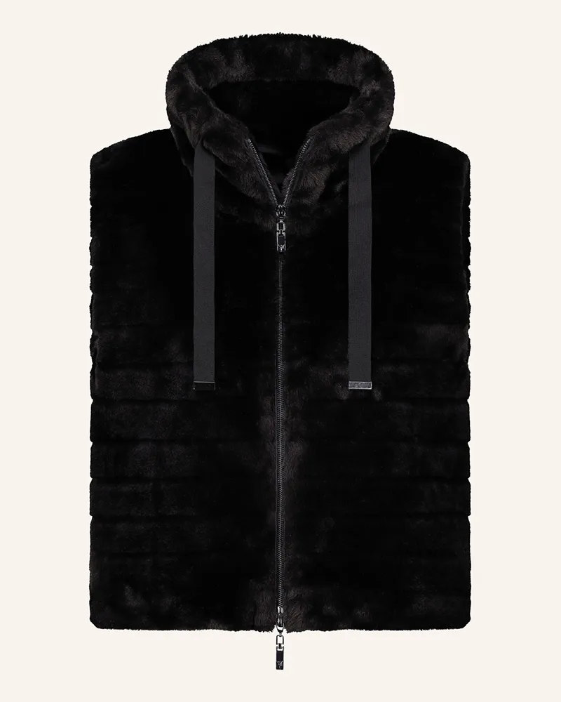monari Kunstfell-Weste Schwarz