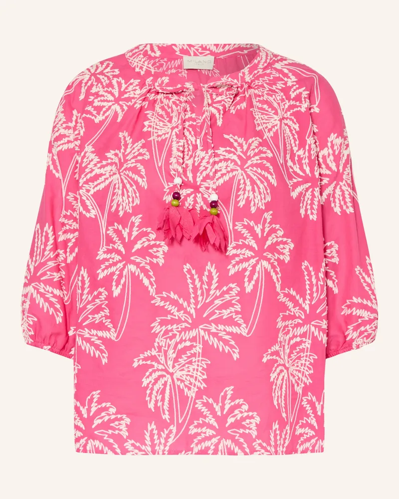Milano Italy Blusenshirt Mit 3/4-Arm pink Pink