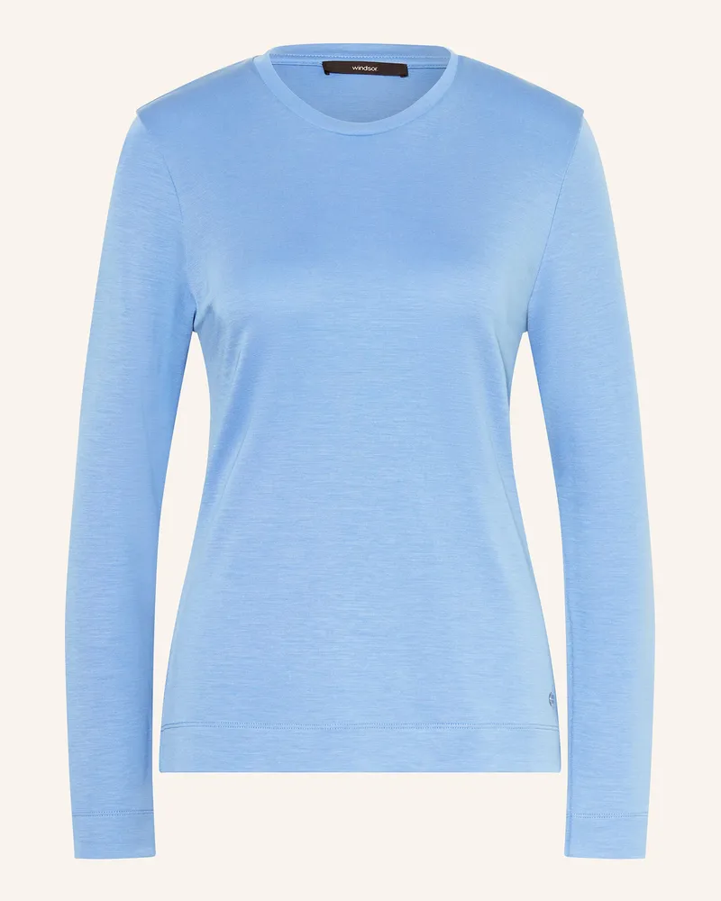 windsor. Longsleeve Blau