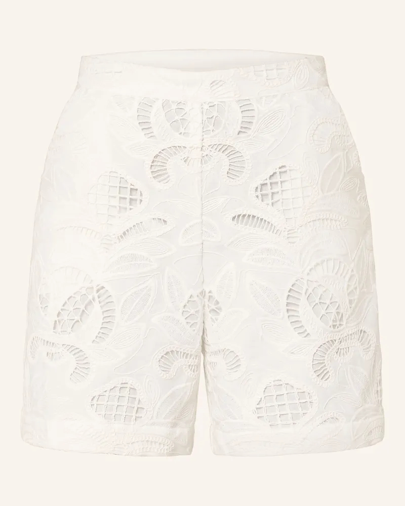 Mrs & HUGS Shorts Aus Lochspitze weiss Weiss