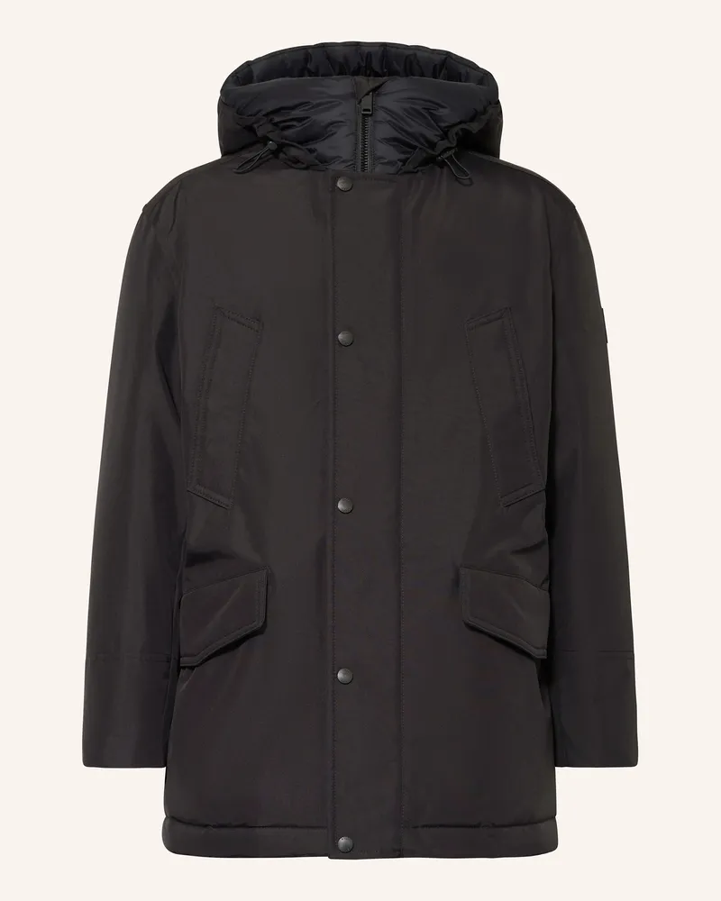 HUGO BOSS Parka OSIASS1 Schwarz