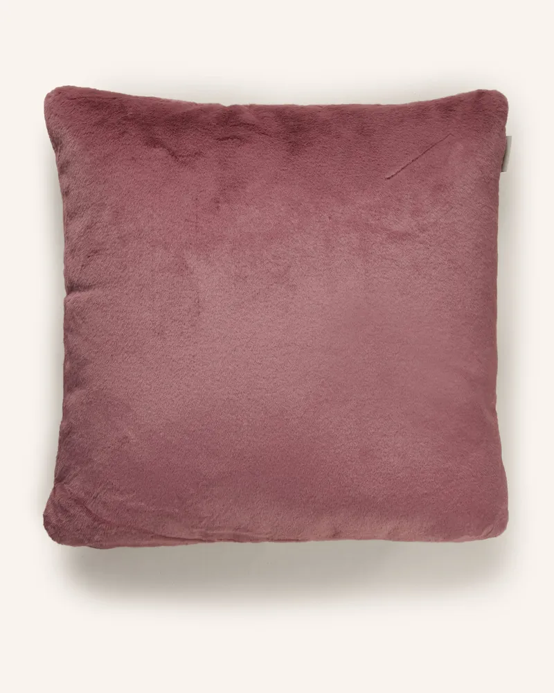 Essenza Dekokissen Furry Aus Kunstpelz rot Altrosa
