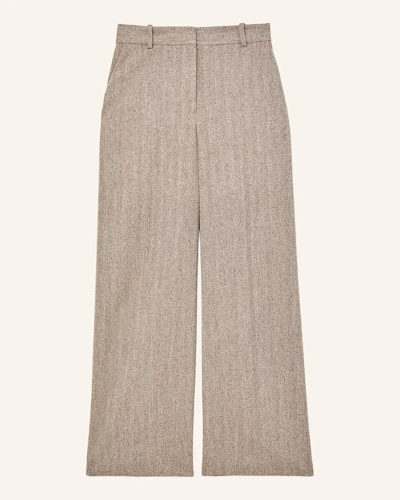 Reiss Marlenehose Isla grau Hellbraun