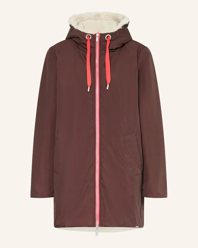 RINO & PELLE Parka JAVIN zum Wenden Braun