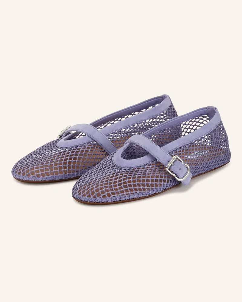 Alaïa Ballerinas lila Helllila