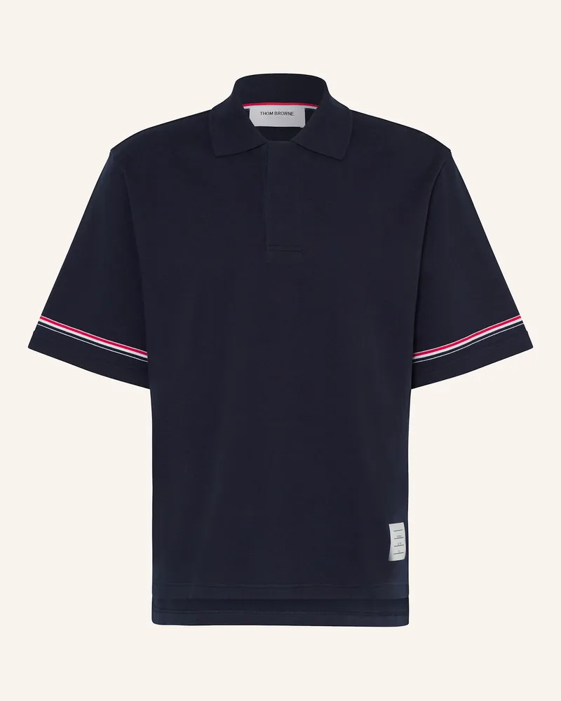 Thom Browne Jersey-Poloshirt Dunkelblau