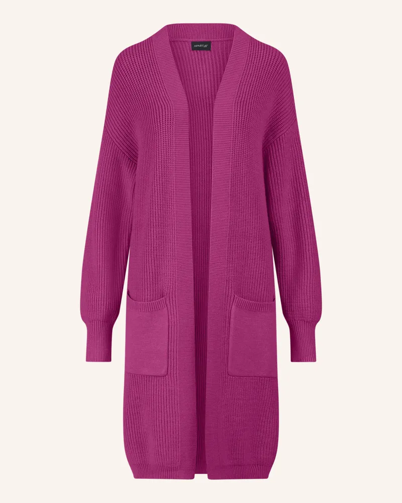 Apart Lange Strickjacke Lila