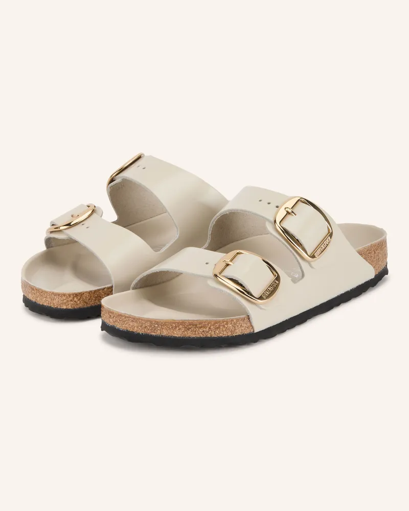 Birkenstock Pantoletten Arizona Big Buckle weiss Hellgrau