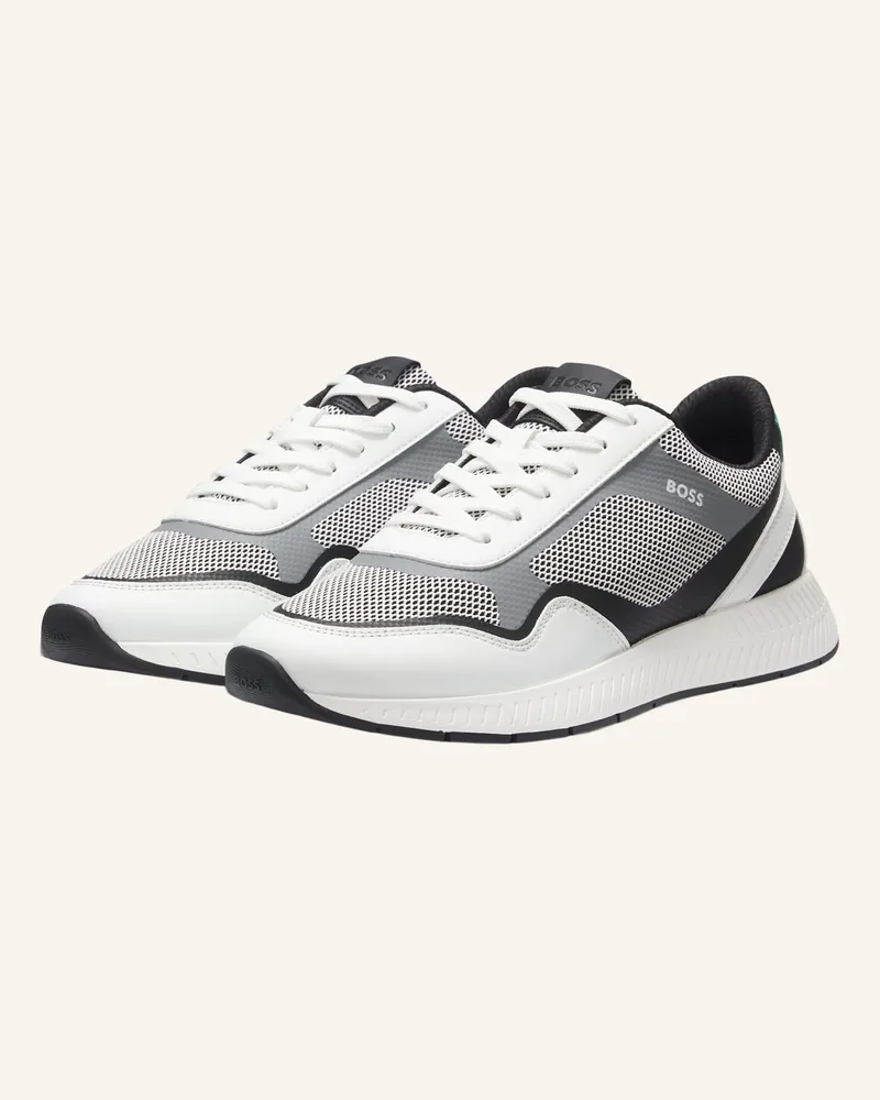 HUGO BOSS Sneaker Titanium_Runn_Methal weiss Weiss