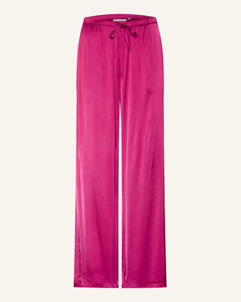 Essenza Schlafhose Ida Uni Aus Satin pink Fuchsia