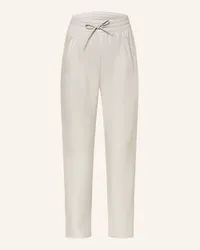 Oakwood 7/8-Lederhose im Jogging-Stil Silber