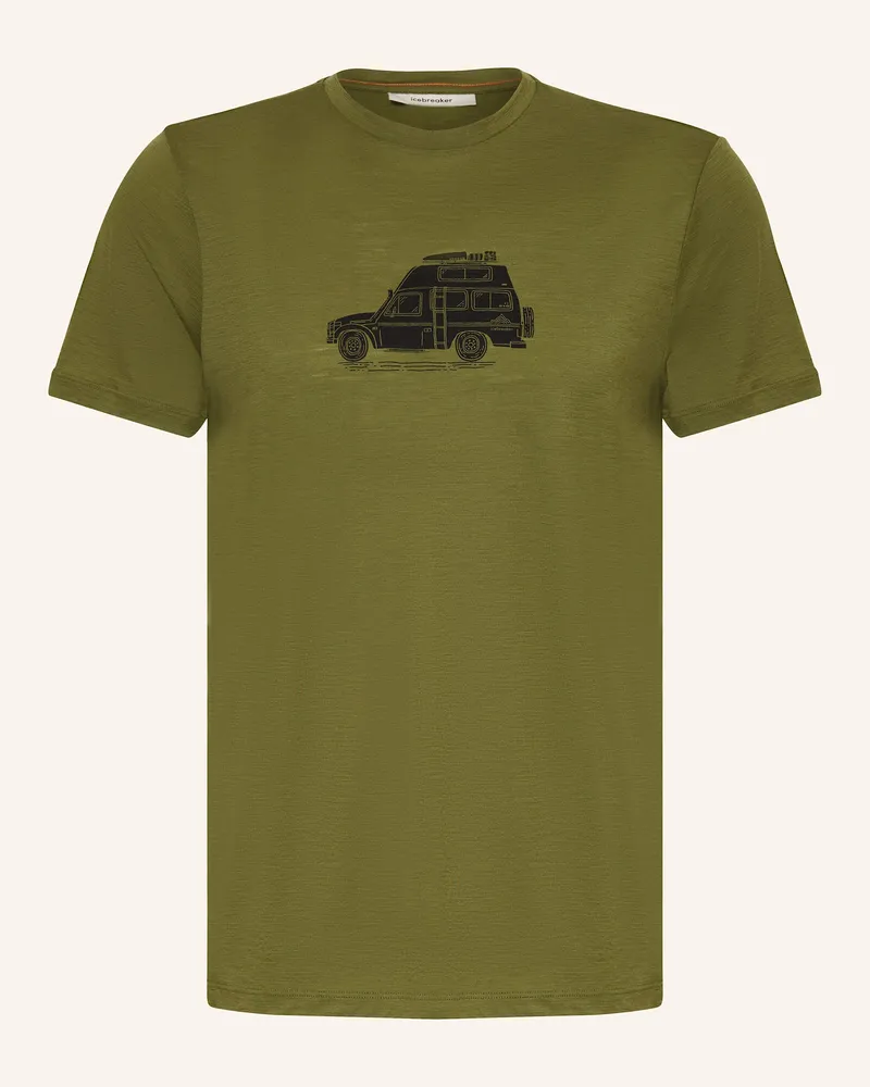 Icebreaker T-Shirt MERINO 150 TECH LITE™ aus Merinowolle Oliv