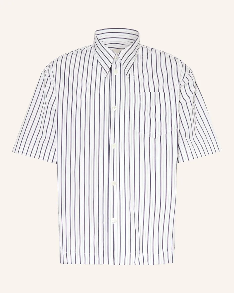 AMI Paris Kurzarm-Hemd Comfort Fit Weiss