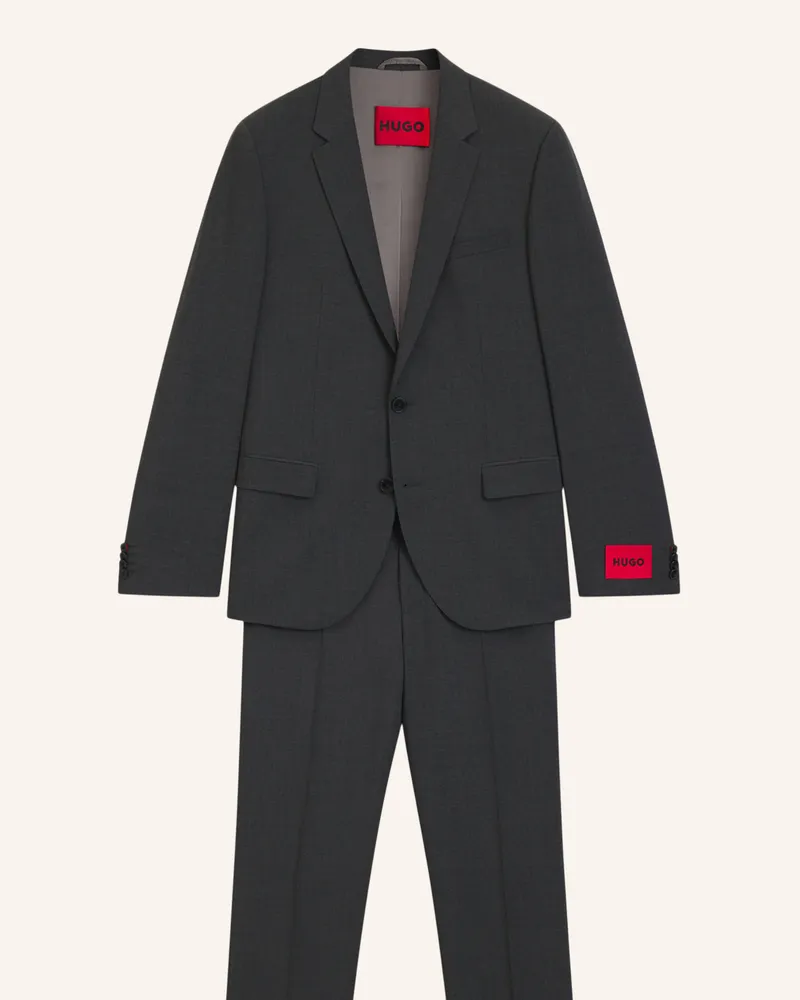 HUGO BOSS Business Anzug HENRY/GETLIN231X Slim Fit Dunkelgrau