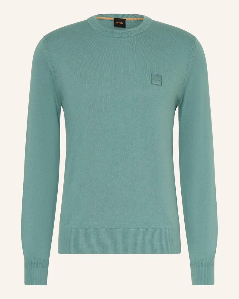 HUGO BOSS Pullover Kanovano gruen Petrol