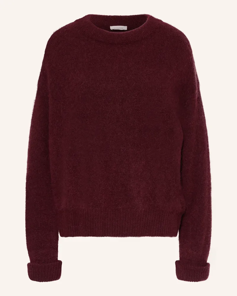 American Vintage Pullover VITOW mit Alpaka Dunkelrot