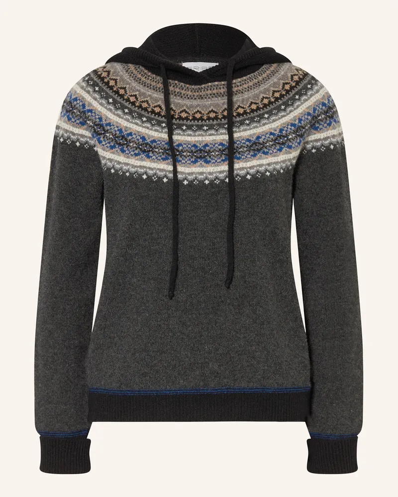 ERIBÉ Strick-Hoodie ALPINE Dunkelgrau