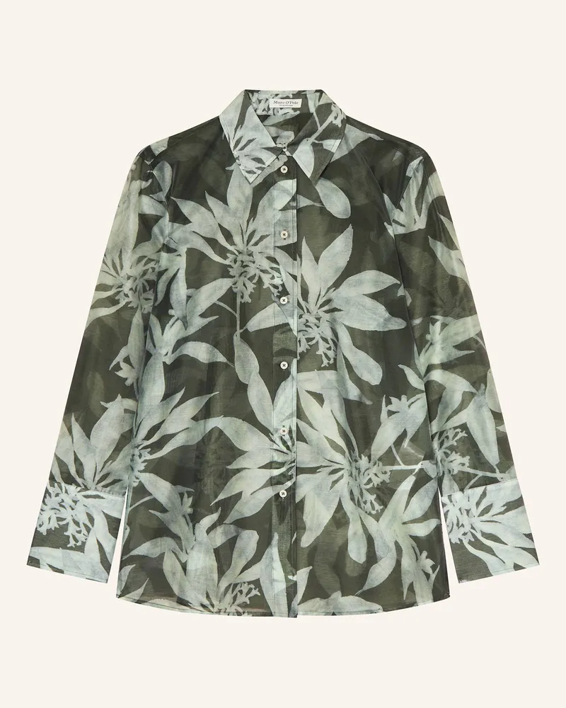 Marc O'Polo Hemdbluse Dunkelgrün