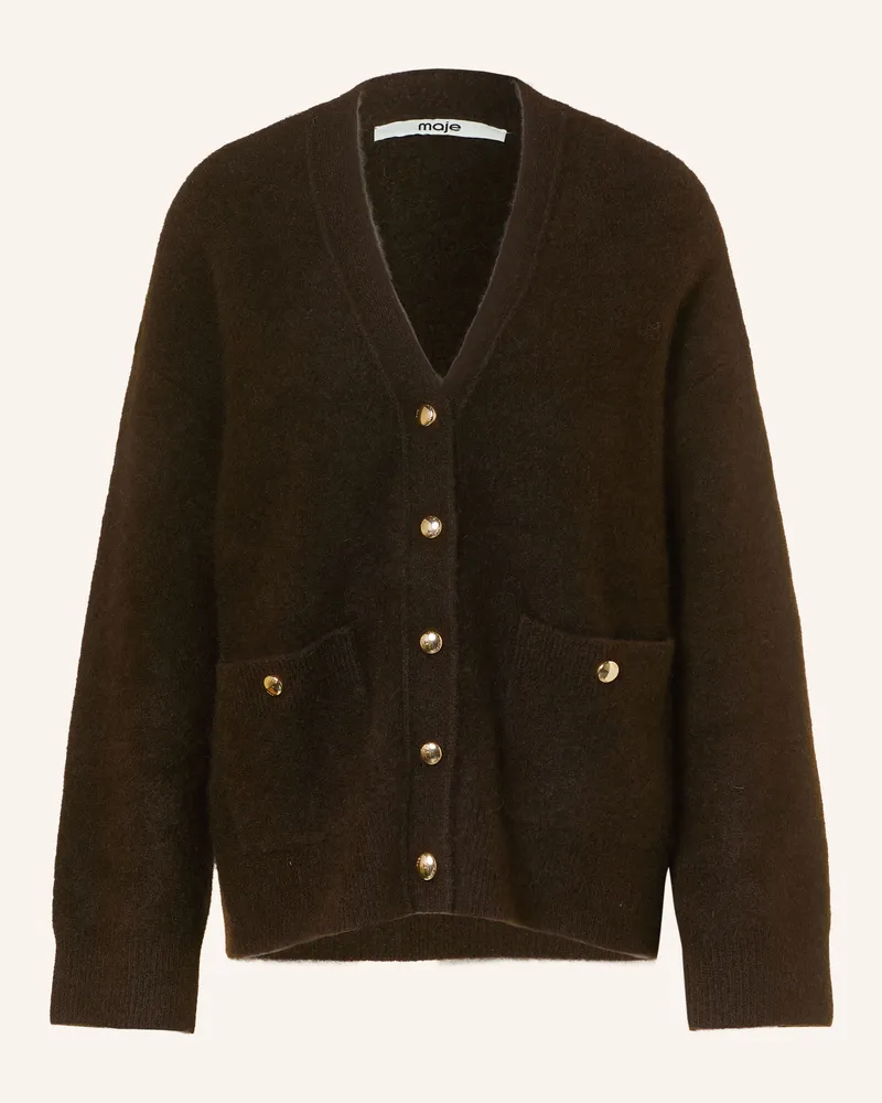 Maje Strickjacke braun Dunkelbraun