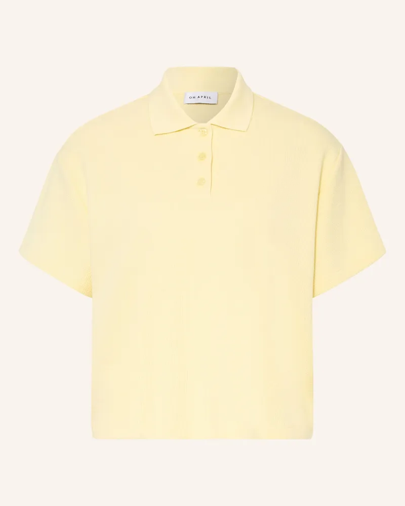 OH APRIL Piqué-Poloshirt Noa gelb Gelb