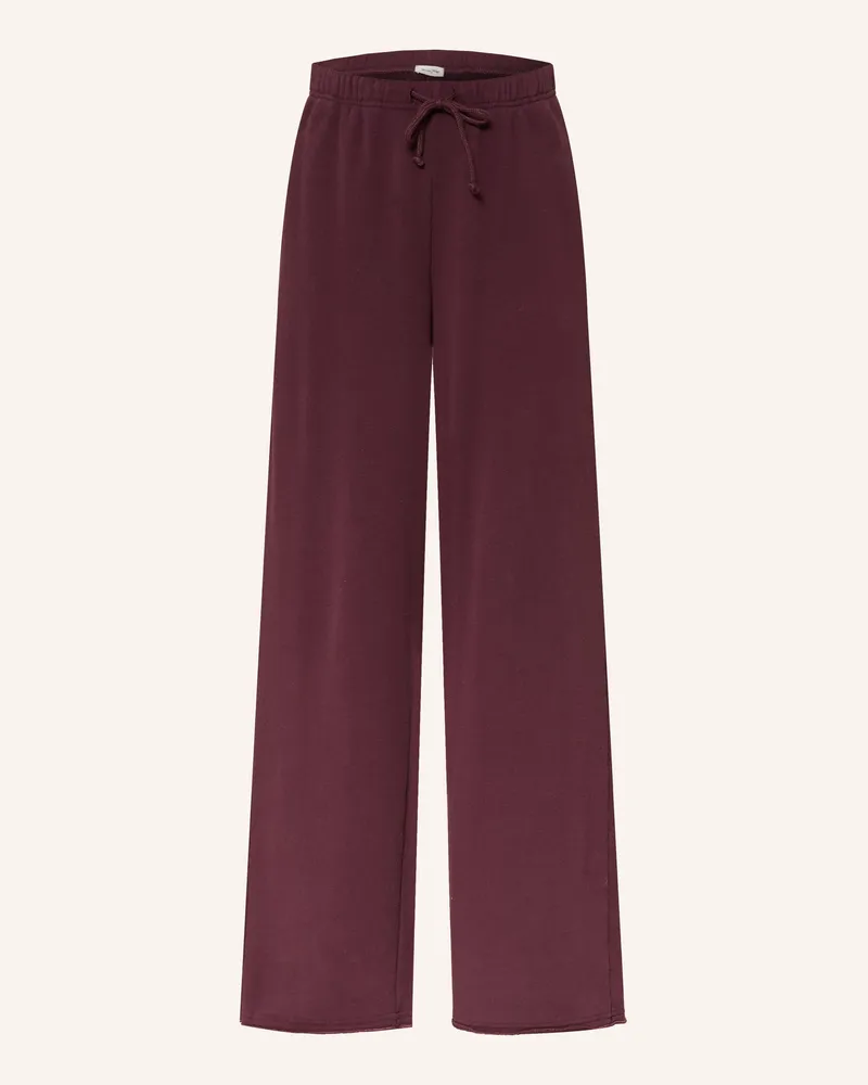 American Vintage Sweatpants Atubay rot Dunkelrot