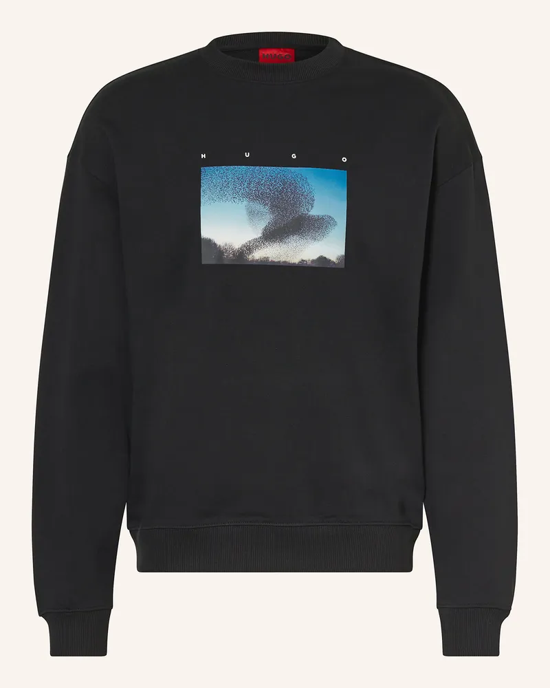 HUGO BOSS Sweatshirt DORIZONTO Schwarz
