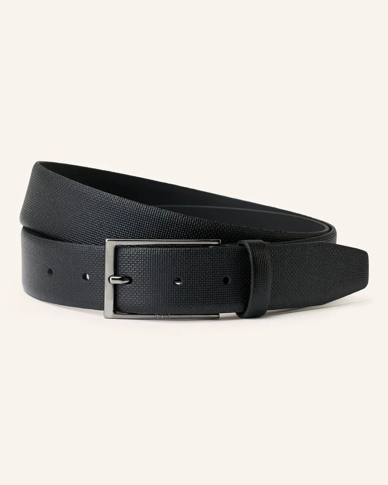 HUGO BOSS Ledergürtel CARMELLO Schwarz