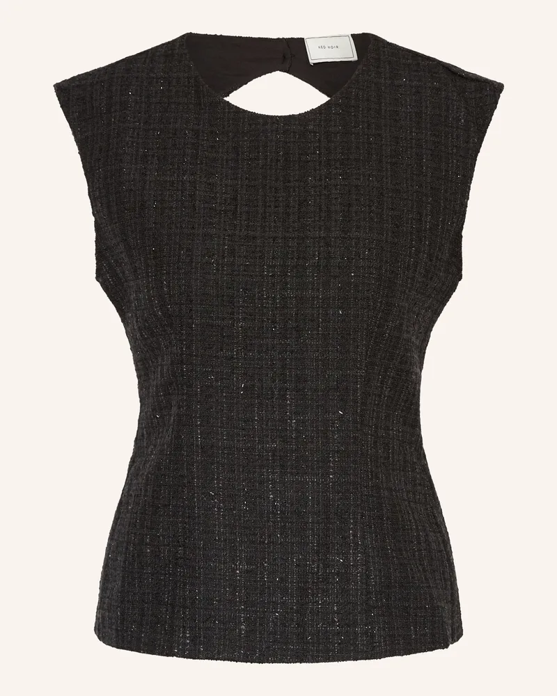 Neo Noir Bouclé-Top RAFLI Schwarz