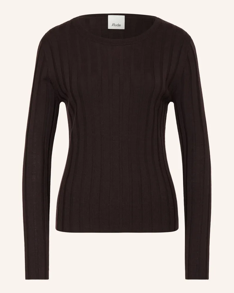 ALLUDE Pullover braun Dunkelbraun