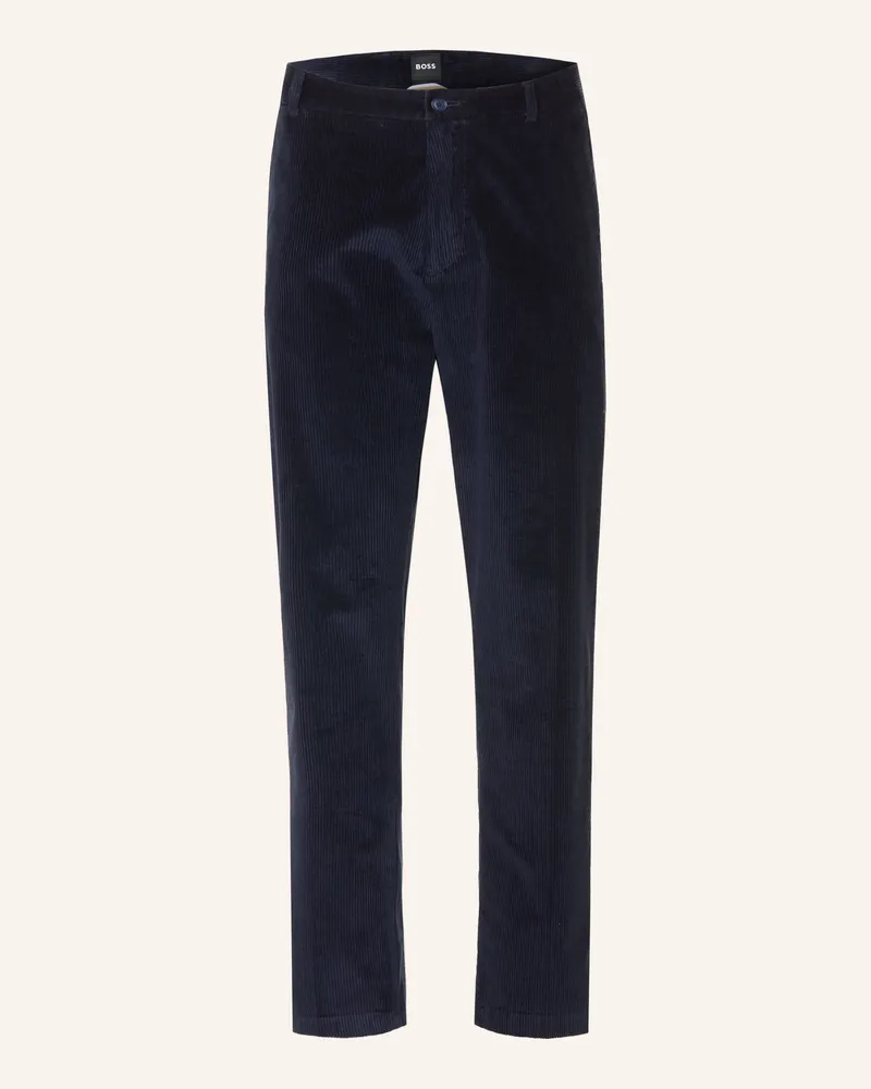 HUGO BOSS Cordhose Kane Extra Slim Fit blau Dunkelblau