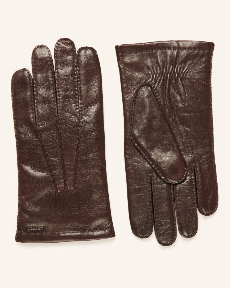 Hestra Lederhandschuhe EDWARD Dunkelbraun
