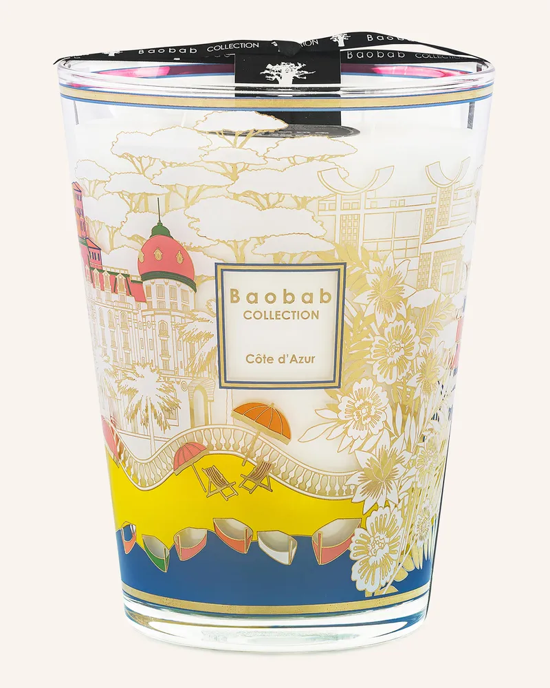 Baobab Collection Duftkerze Côte D'azur weiss Gelb