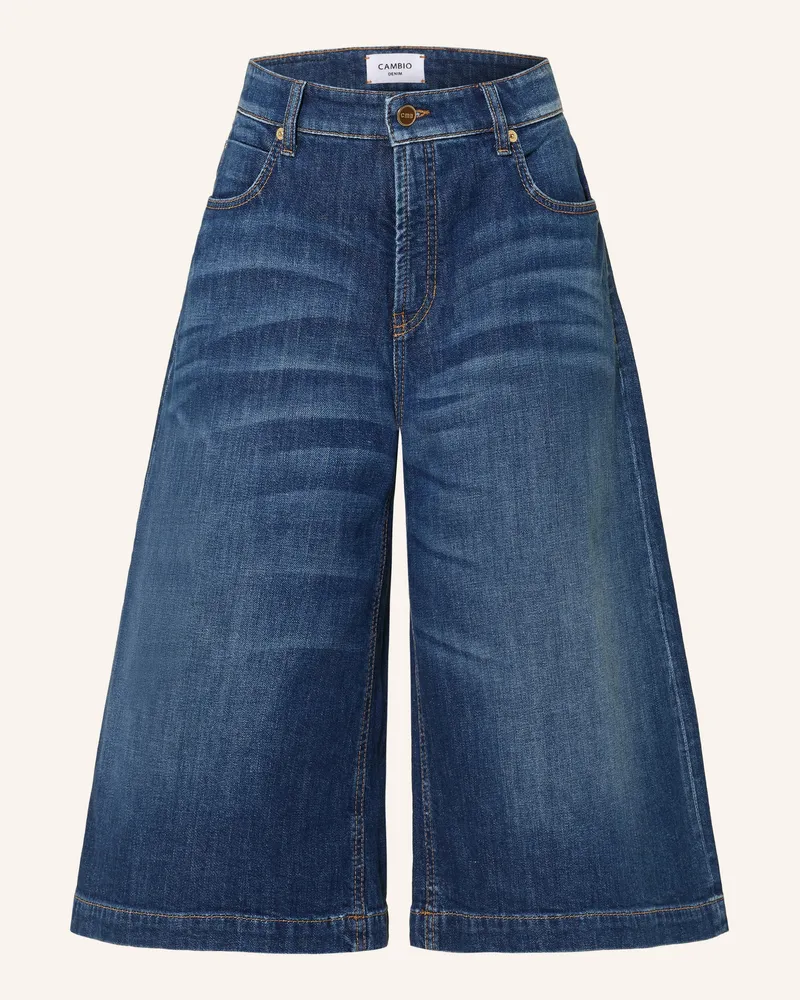Cambio Jeans-Bermudas Palazzo blau 5287