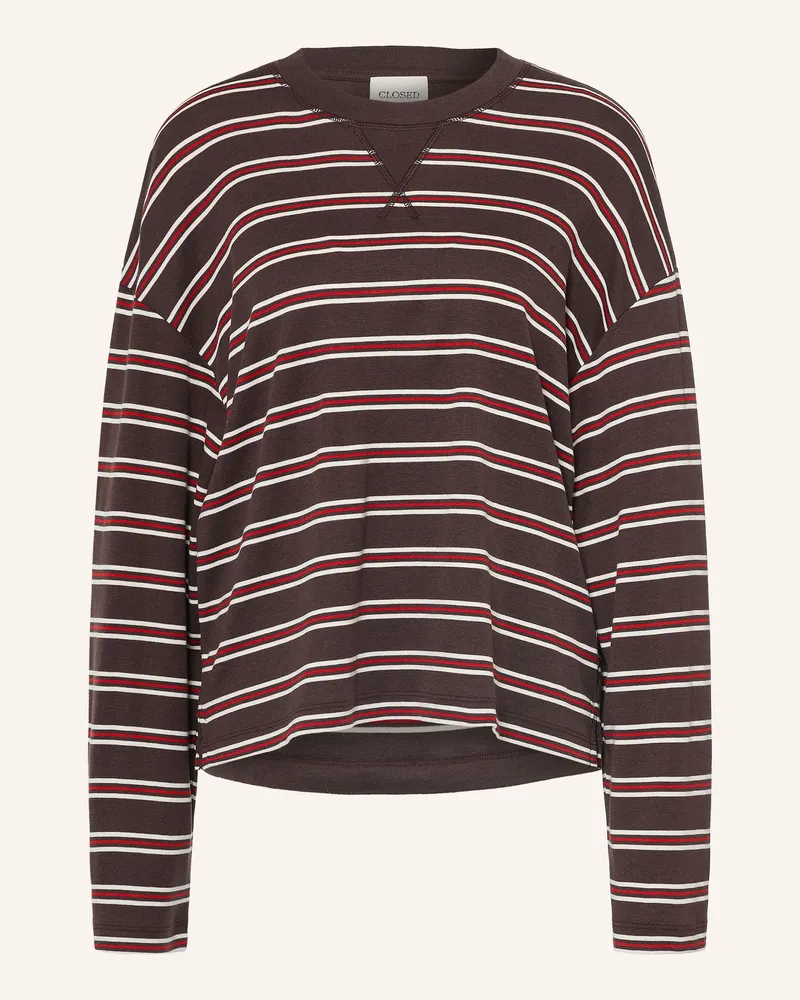 Closed Longsleeve braun Dunkelbraun