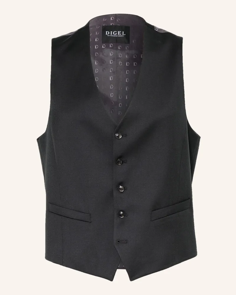 Digel Anzugweste Dan Modern Fit schwarz 10